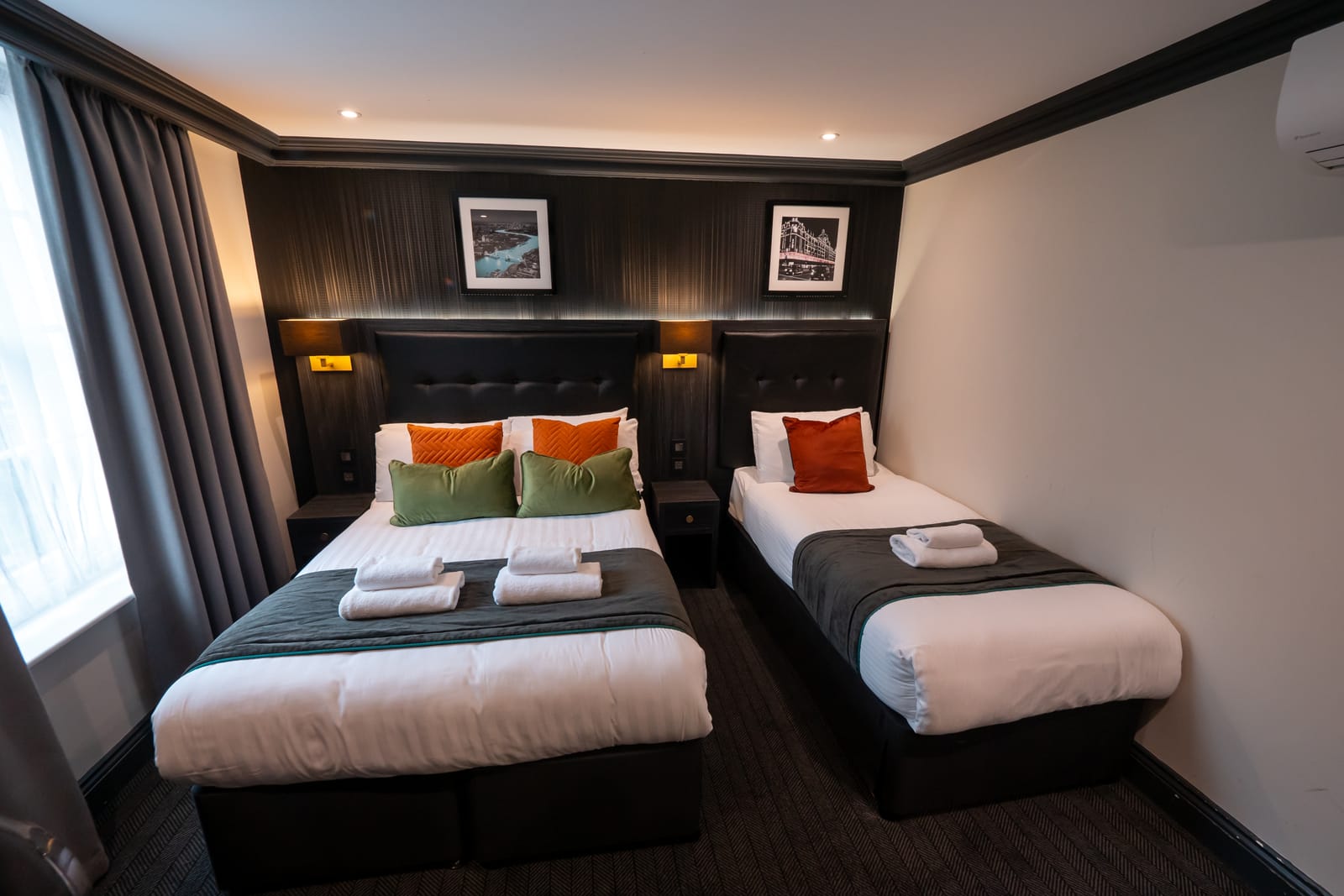 A Triple Room with a double and a single bed