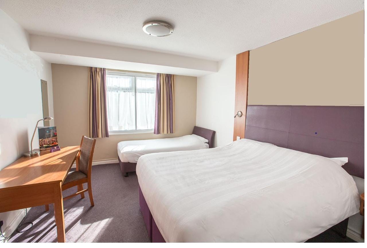 Large double bed and a sofa bed