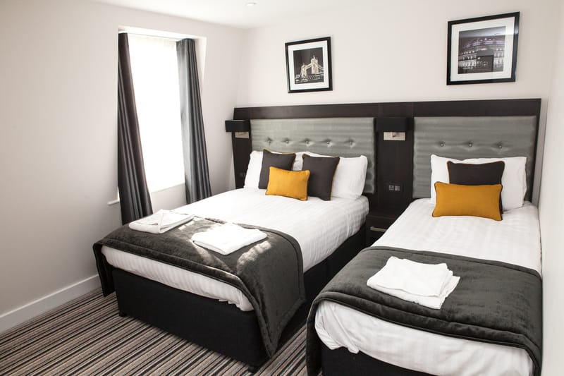 Triple Room — the two beds